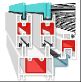 ПВХ профиль SLIDORS для изготовления раздвижных конструкций для остекления балконов и лоджий
